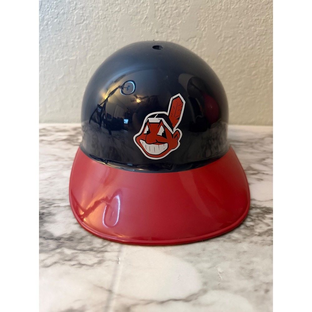 Vintage Cleveland Indians Chief Wahoo Souvenir Batting Helmet Navy Red MLB